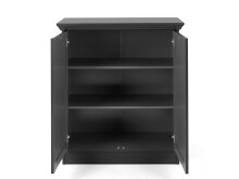Kommode >Vitoria< in Anthrazit - 80x90x35cm (BxHxT)
