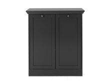 Kommode >Vitoria< in Anthrazit - 80x90x35cm (BxHxT)