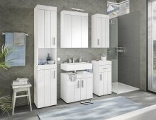 Hängeschrank >Kolomea< in Weiß - 36x79x24cm (BxHxT)