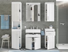 Hängeschrank >Kolomea< in Weiß - 36x79x24cm (BxHxT)