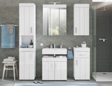 Spiegelschrank >Kolomea< in Weiß - 60x79x18cm (BxHxT)