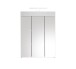 Spiegelschrank >Kolomea< in Weiß - 60x79x18cm (BxHxT)