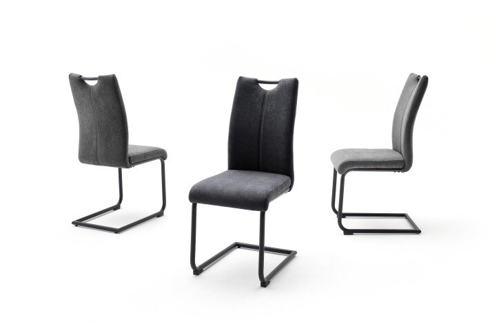 Esszimmerstuhl >Alden< (4-er Set) in  aus Metall - 44x101x60cm (BxHxT)