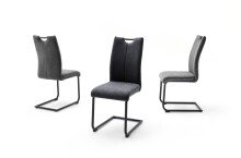 Esszimmerstuhl >Alden< (4-er Set) in  aus Metall -...