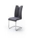 Esszimmerstuhl >Kerrin< (2-er Set) in Anthrazit aus Metall - 45x102x58cm (BxHxT)