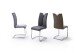 Esszimmerstuhl >Kerrin< (2-er Set) in Anthrazit aus Metall - 45x102x58cm (BxHxT)