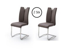 Esszimmerstuhl >Kerrin< (2-er Set) in Braun aus...