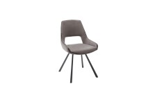 Esszimmerstuhl >Agrafa< (2-er Set) in  aus Metall - 54x90x60cm (BxHxT)