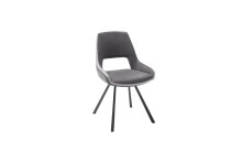 Esszimmerstuhl >Agrafa< (2-er Set) in  aus Metall - 54x90x60cm (BxHxT)