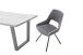 Esszimmerstuhl >Agrafa< (2-er Set) in  aus Metall - 54x90x60cm (BxHxT)