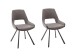 Esszimmerstuhl >Agrafa< (2-er Set) in  aus Metall - 54x90x60cm (BxHxT)