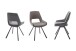 Esszimmerstuhl >Agrafa< (2-er Set) in Grau aus Metall - 54x90x60cm (BxHxT)