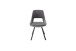 Esszimmerstuhl >Agrafa< (2-er Set) in Grau aus Metall - 54x90x60cm (BxHxT)