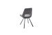 Esszimmerstuhl >Agrafa< (2-er Set) in Grau aus Metall - 54x90x60cm (BxHxT)
