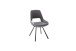 Esszimmerstuhl >Agrafa< (2-er Set) in Grau aus Metall - 54x90x60cm (BxHxT)