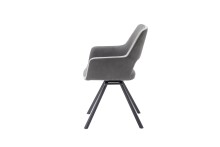 Esszimmerstuhl >Agrafa< (2-er Set) in  aus Metall - 58x90x60cm (BxHxT)