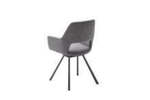Esszimmerstuhl >Agrafa< (2-er Set) in  aus Metall - 58x90x60cm (BxHxT)