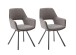 Esszimmerstuhl >Agrafa< (2-er Set) in  aus Metall - 58x90x60cm (BxHxT)