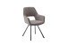 Esszimmerstuhl >Agrafa< (2-er Set) in Braun aus Metall - 58x90x60cm (BxHxT)