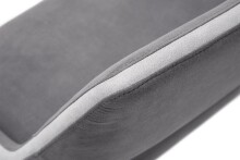 Esszimmerstuhl >Agrafa< (2-er Set) in Grau aus Metall - 58x90x60cm (BxHxT)