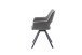 Esszimmerstuhl >Agrafa< (2-er Set) in Grau aus Metall - 58x90x60cm (BxHxT)