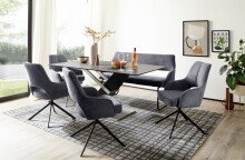 Esszimmerstuhl >Amari< (2-er Set) in Anthrazit aus Metall - 57x89x66cm (BxHxT)