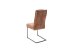 Esszimmerstuhl >Labrea< (2-er Set) in Braun aus Metall - 44x99x64cm (BxHxT)