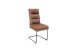 Esszimmerstuhl >Labrea< (2-er Set) in Braun aus Metall - 44x99x64cm (BxHxT)