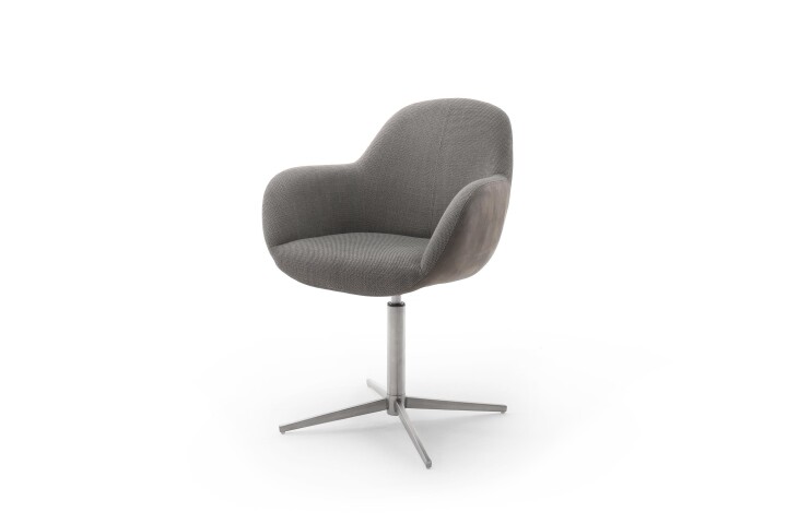 Esszimmerstuhl >Melrose< (2-er Set) in Braun aus Metall - 64x88x64cm (BxHxT)