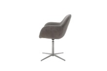 Esszimmerstuhl >Melrose< (2-er Set) in Braun aus Metall - 64x88x64cm (BxHxT)