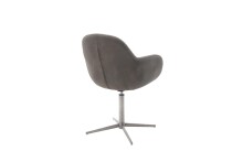 Esszimmerstuhl >Melrose< (2-er Set) in Braun aus Metall - 64x88x64cm (BxHxT)