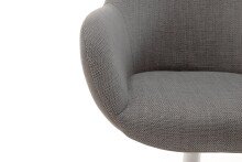 Esszimmerstuhl >Melrose< (2-er Set) in Braun aus Metall - 64x88x64cm (BxHxT)