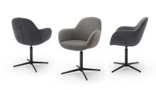 Esszimmerstuhl >Melrose< (2-er Set) in  aus Metall...