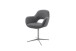Esszimmerstuhl >Melrose< (2-er Set) in Anthrazit aus Metall - 64x88x64cm (BxHxT)