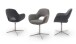 Esszimmerstuhl >Melrose< (2-er Set) in Anthrazit aus Metall - 64x88x64cm (BxHxT)