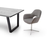 Esszimmerstuhl >Melrose< (2-er Set) in Braun aus Metall - 64x88x64cm (BxHxT)