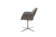 Esszimmerstuhl >Melrose< (2-er Set) in Braun aus Metall - 64x88x64cm (BxHxT)