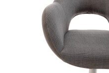 Esszimmerstuhl >Melrose< (2-er Set) in Braun aus Metall - 64x88x64cm (BxHxT)