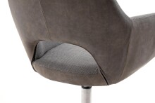Esszimmerstuhl >Melrose< (2-er Set) in Braun aus Metall - 64x88x64cm (BxHxT)