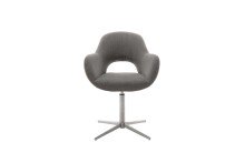 Esszimmerstuhl >Melrose< (2-er Set) in Braun aus Metall - 64x88x64cm (BxHxT)
