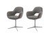 Esszimmerstuhl >Melrose< (2-er Set) in Braun aus Metall - 64x88x64cm (BxHxT)
