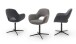 Esszimmerstuhl >Melrose< (2-er Set) in Anthrazit aus Metall - 64x88x64cm (BxHxT)