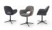 Esszimmerstuhl >Melrose< (2-er Set) in Anthrazit aus Metall - 64x88x64cm (BxHxT)
