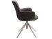 Esszimmerstuhl >Megara< (2-er Set) in Anthrazit aus Metall - 60x87x64cm (BxHxT)