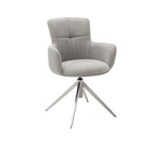 Esszimmerstuhl >Megara< (2-er Set) in Grau aus...