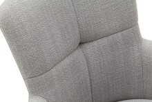 Esszimmerstuhl >Megara< (2-er Set) in Grau aus Metall - 60x87x64cm (BxHxT)