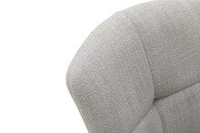 Esszimmerstuhl >Megara< (2-er Set) in Grau aus Metall - 60x87x64cm (BxHxT)