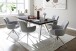 Esszimmerstuhl >Megara< (2-er Set) in Grau aus Metall - 60x87x64cm (BxHxT)