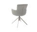 Esszimmerstuhl >Megara< (2-er Set) in Grau aus Metall - 60x87x64cm (BxHxT)