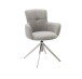 Esszimmerstuhl >Megara< (2-er Set) in Grau aus Metall - 60x87x64cm (BxHxT)